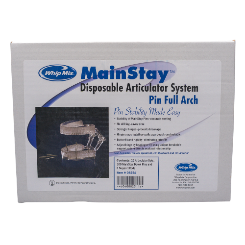 Mainstay Disposable Articulator Pin Full Arch 25 Sets LARGE