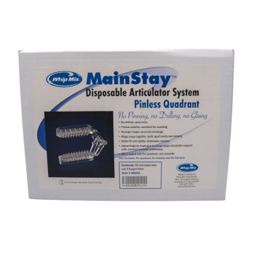 Mainstay Disposable Articulator Pinless Quadrant 50 Sets MAIN