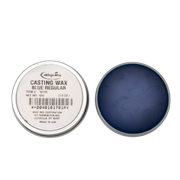 Regular Casting Wax Blue Covered Tin 1.5oz/42 gram THUMBNAIL