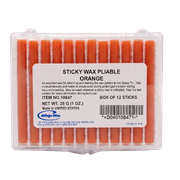 Pliable Sticky Wax Orange box of 12/28 gram sticks THUMBNAIL