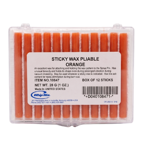 Pliable Sticky Wax Orange box of 12/28 gram sticks MAIN