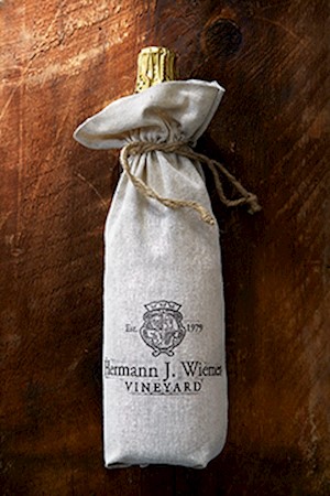 Stamped HJW Crest Linen Gift Bag LARGE