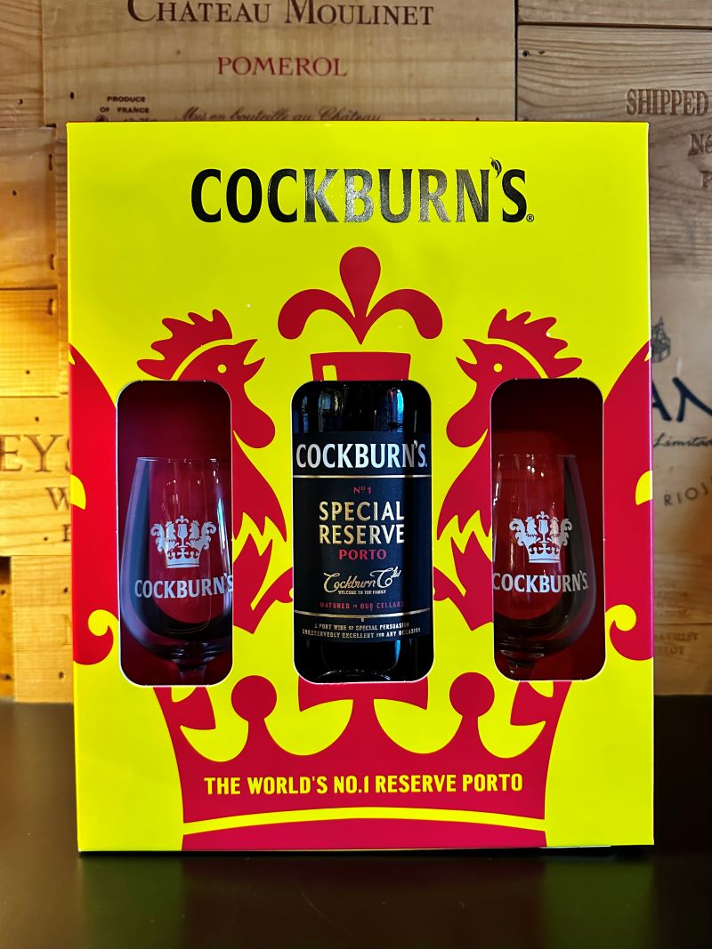 NV Cockburn's Special Reserve Port Gift Set with 2 Glasses MAIN
