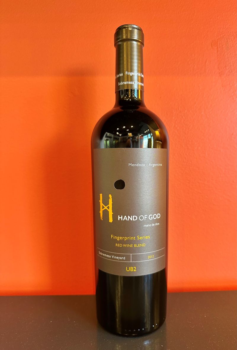 2012 Hand of God UB2 Red Blend THUMBNAIL