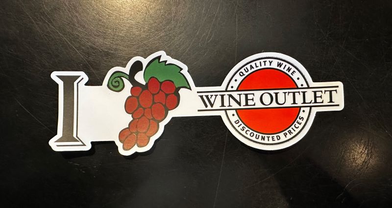 Wine Outlet Bumper Sticker THUMBNAIL
