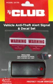 Vehicle Anti-Theft Alert Signal and Decal Set THUMBNAIL